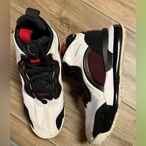 Nike Air Max 270 White and Black with Red Accents